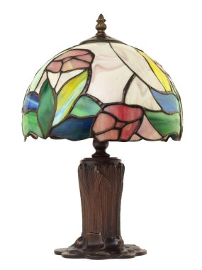 Small Leaded Glass Lamp clipart