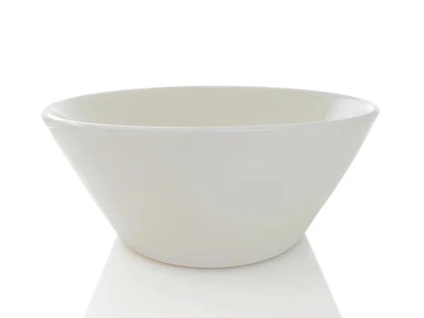 Enkel vit skål — Stockfoto