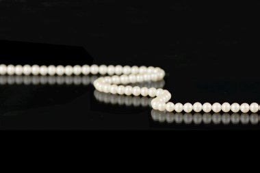 Pearls on Black clipart