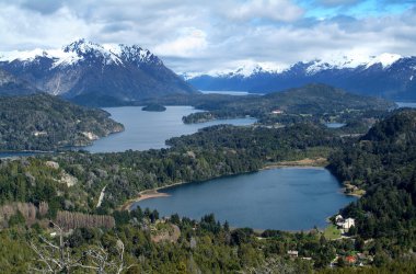 View on the lake Nahuel Huapi clipart