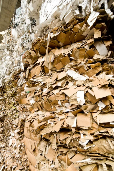 Reciclagem de resíduos de papel — Fotografia de Stock