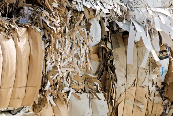 Reciclagem de resíduos de papel — Fotografia de Stock