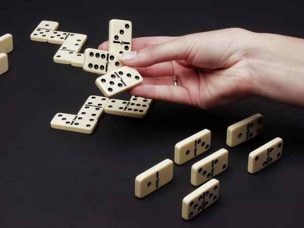 stock image Hand with domino