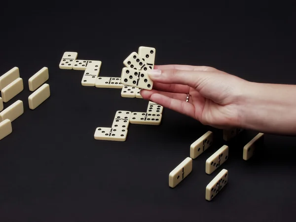 stock image Hand with domino