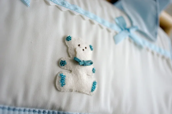 Teddy bear plush fabric background — Stock Photo, Image