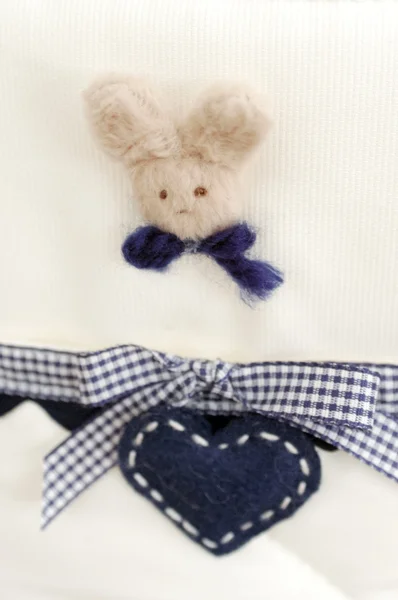 Plush bunny plush fabric background — Stock Photo, Image