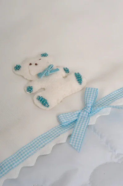 Teddy bear plush fabric background — Stock Photo, Image