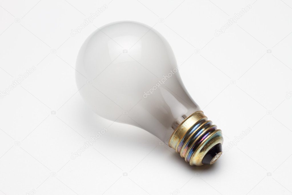 Burned-out light bulb