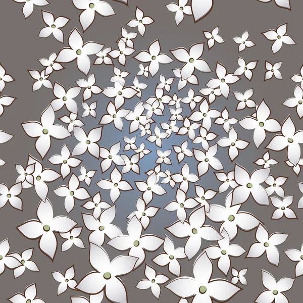 シームレスな小さな花のパターン — ストックベクタ