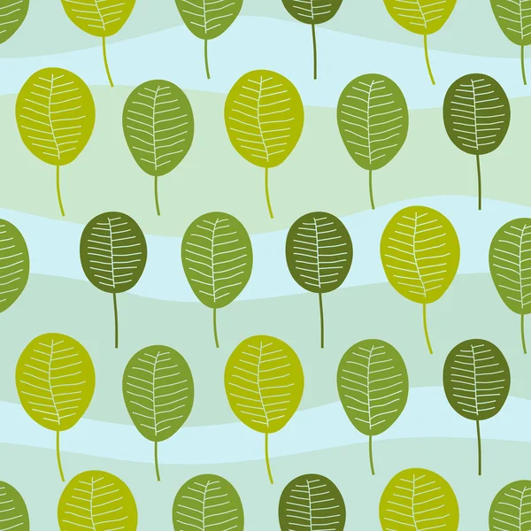 Smidig liten träd mönster — Stock vektor