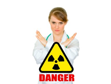 Concept-radiation hazard! clipart