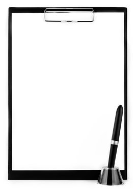 Clipboard with pen clipart