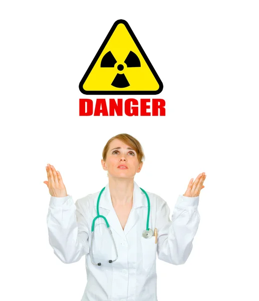 Risken för koncept-strålning! — Stockfoto