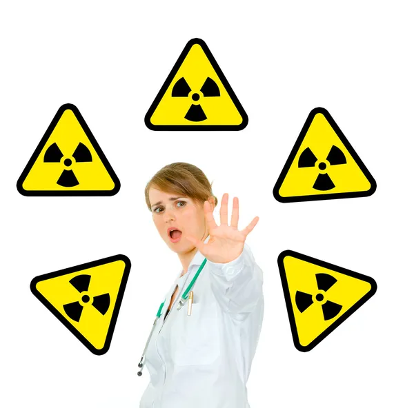 Concept-straling gevaar! — Stockfoto
