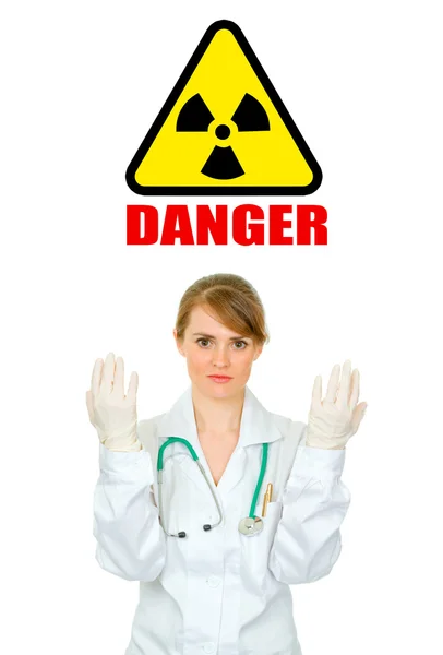 Concept-radiation hazard! — Stock Photo, Image