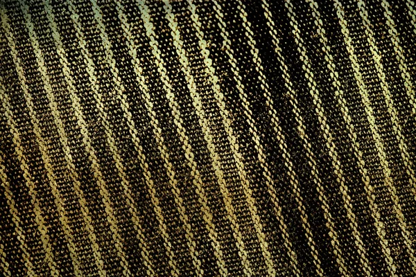 Yellowish black grunge fabric texture background — Stock Photo, Image