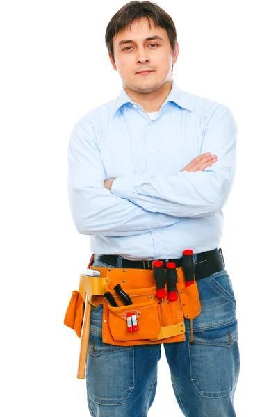 Portret pracownik budowlany — Zdjęcie stockowe