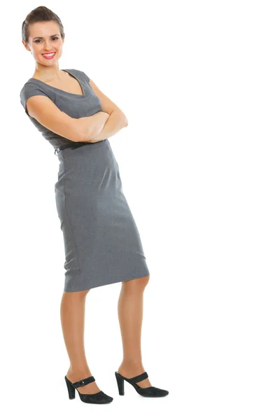 Full length portrait of business woman — Stock Photo, Image