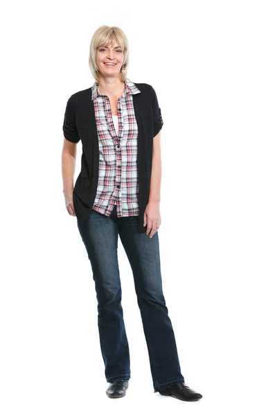 Full length portrait of middle age woman — Stock Photo, Image