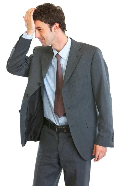 Forgot something businessman — Stock Photo, Image