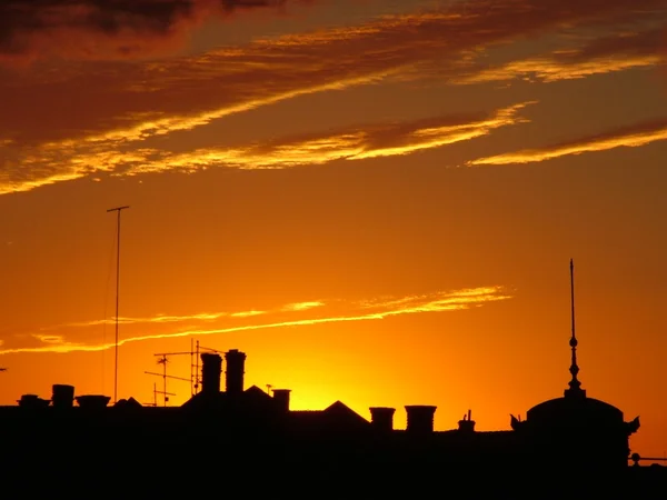 stock image Smalltown silhouette