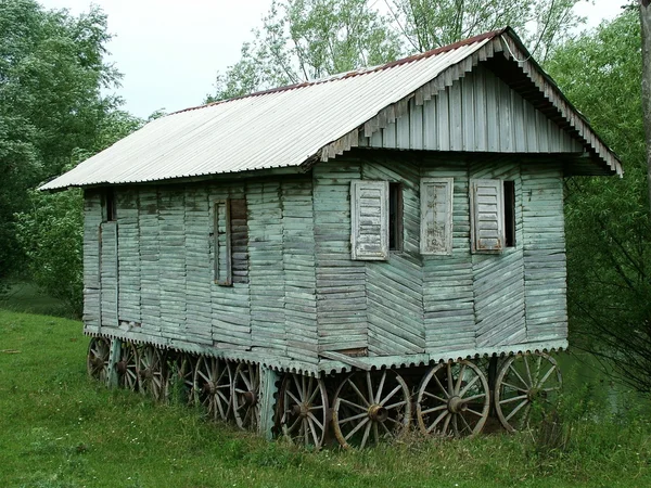 stock image Weekend and holiday apartment - wooden barrack