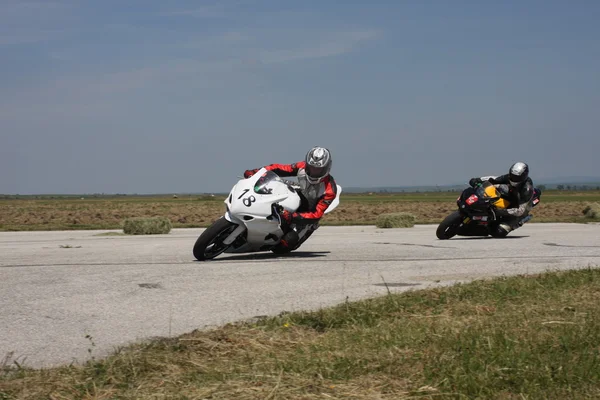 Pilotos de moto — Fotografia de Stock