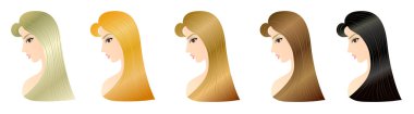 Beş kadın saç modellerinden