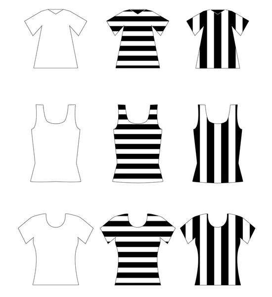 Conjunto de camisas de colete — Fotografia de Stock