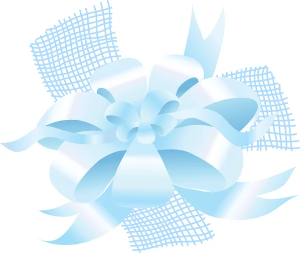 Arc cadeau bleu clair — Image vectorielle