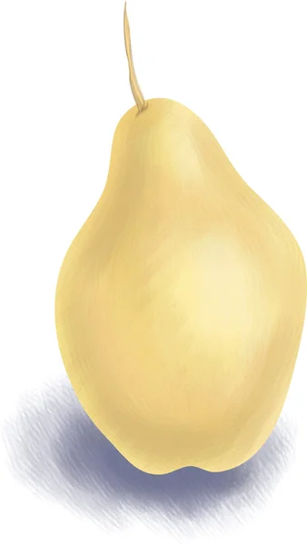 Желтая груша — стоковый вектор
