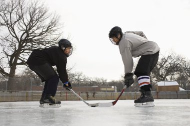 off yüz hokey oyuncusu.