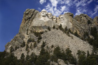 Mount Rushmore sculpture. clipart