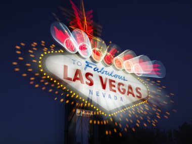 Blurred Las Vegas Welcome Sign clipart