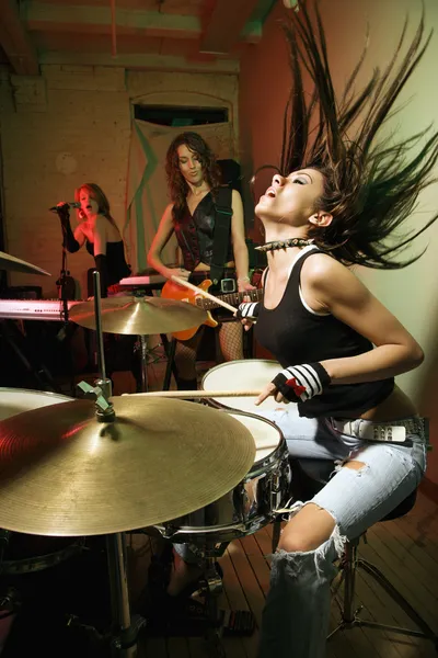 Girl band. — Stock Photo, Image