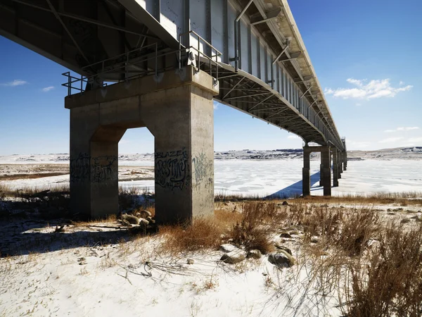 Ponte in inverno — Foto Stock
