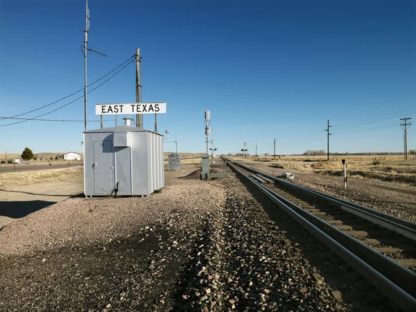 Järnvägsspåren. — Stockfoto