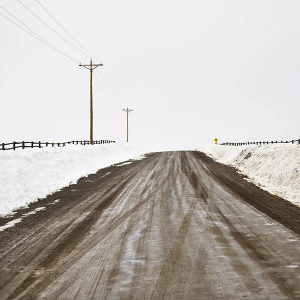 Estrada de terra rural . — Fotografia de Stock