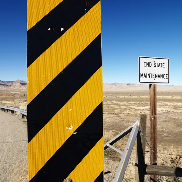 Caution road sign. — Stockfoto