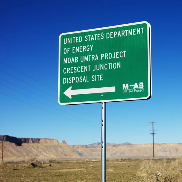 Disposal site sign. — Stock Photo, Image