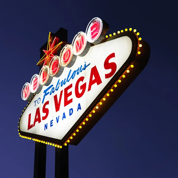 Señal de bienvenida de Las Vegas . — Foto de Stock