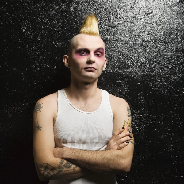 Portrét mužské punk. — Stock fotografie