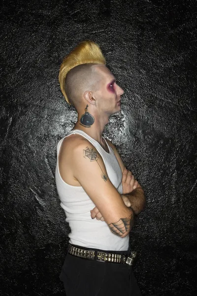 Profil punk. — Stock fotografie
