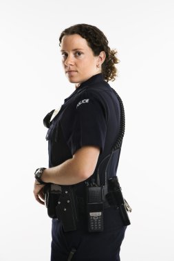 Female law enforcement. clipart