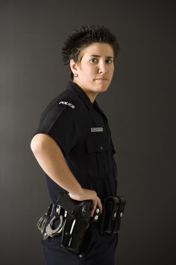 kadın polis.
