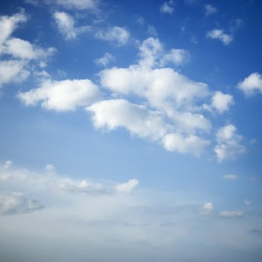 Clouds in blue sky. clipart