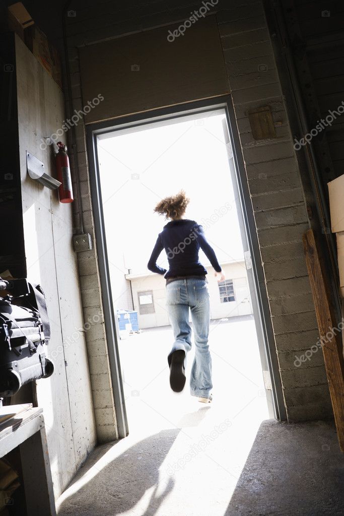 Rushing through doors hi-res stock photography and images - Alamy