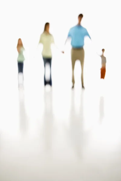 Family holding hands. — Stock Photo, Image