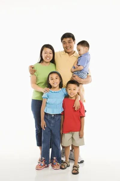 Gelukkig aziatisch familie. — Stockfoto
