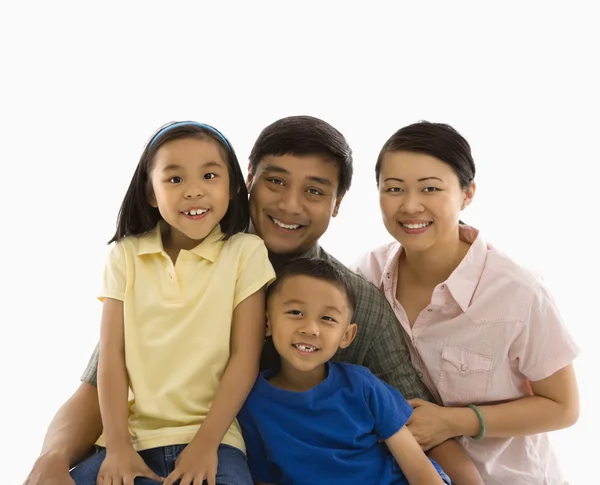 Azjatycki portret rodziny. — Zdjęcie stockowe